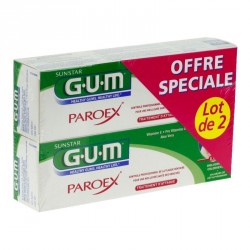 Gum dentifrice paroex attaque 75ml par lot de 2