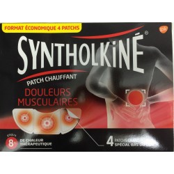 Syntholkiné patch chauffant spécial dos 4 Patchs