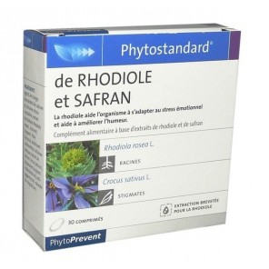 Pileje Phytostandard de Rhodiole et Safran 30 comprimés