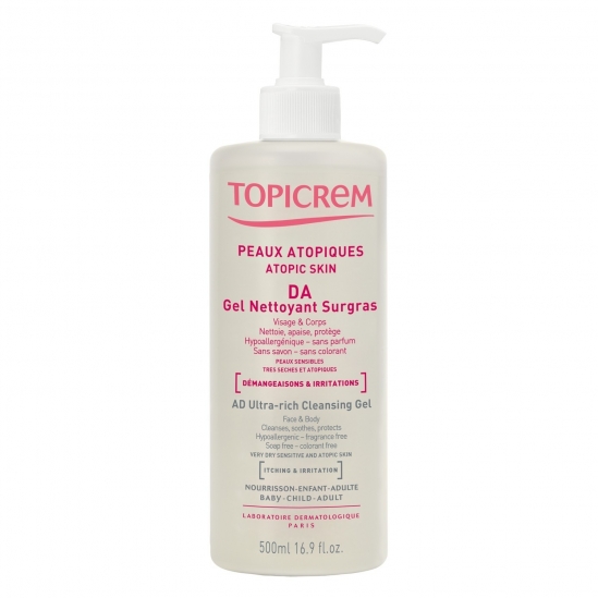 Topicrem gel nettoyant surgras 500ml