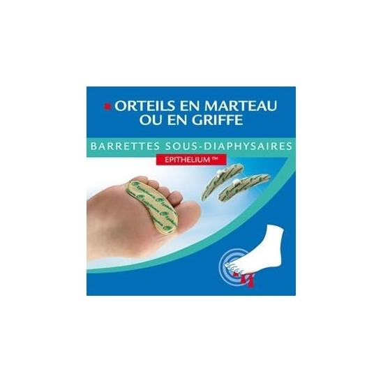 Epitact orteils en marteau ou en griffe barrette sous diaphysaires Homme x 2