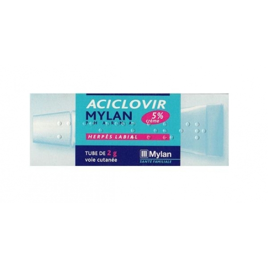 Aciclovir Mylan 5% flacon pompe 2g