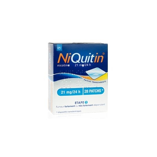 NIQUITIN 21mg/24 heures dispositif transdermique 28 patchs