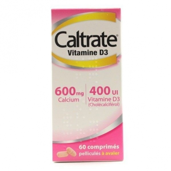 Caltrate Vitamine D3 600mg/400UI 60 comprimés