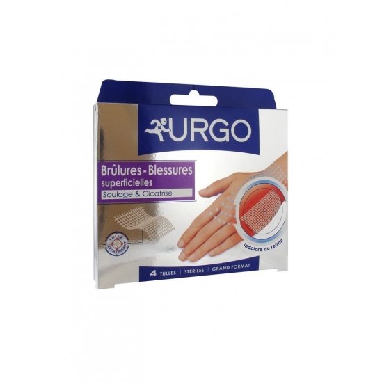 Urgo Brûlures et Blessures Superficielles 4 Tulles