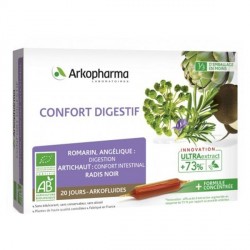 Arkofluide bio confort digestif 20x10ml ampoules