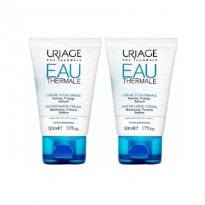 Uriage eau thermale crème d'eau mains 2x50ml