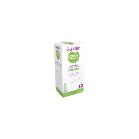 Saforelle tampon super avec applicateur 14 coton bio