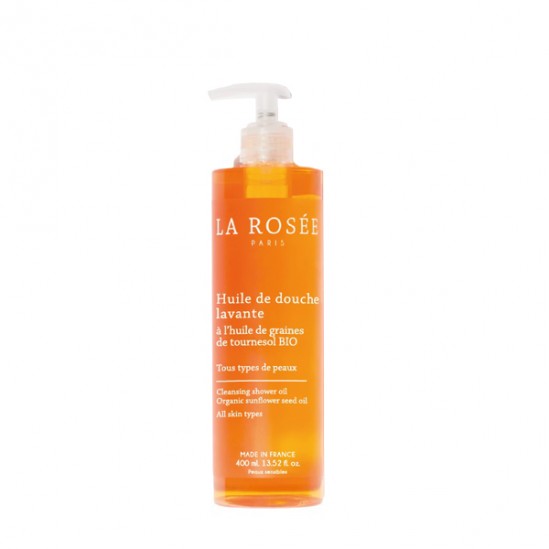 La rosée huile de douche lavante à, l'huile de grain de tournesol bio 400ml