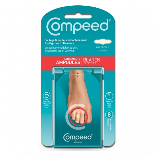 Compeed Pansements Ampoules aux Orteils x 8